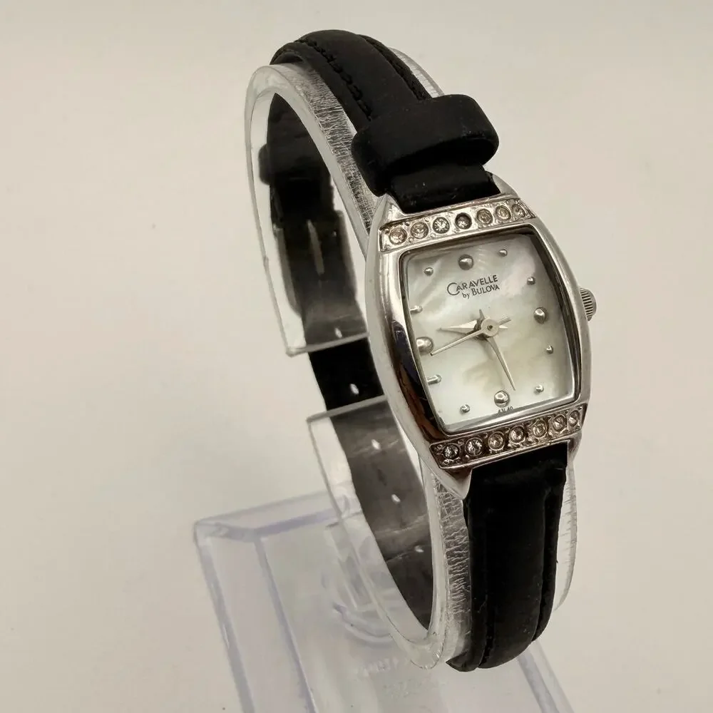 Elegant Vintage Caravelle by Bulova Quartz Dress Watch Working New Battery
